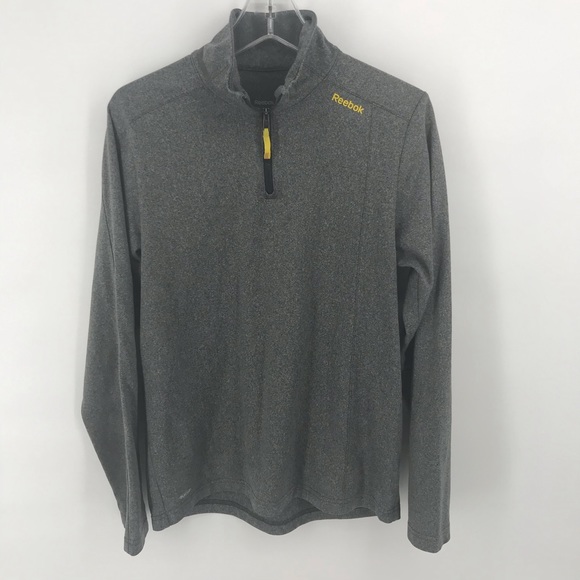 Reebok grey play warm quarter-zip pullover - Picture 1 of 8